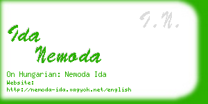 ida nemoda business card